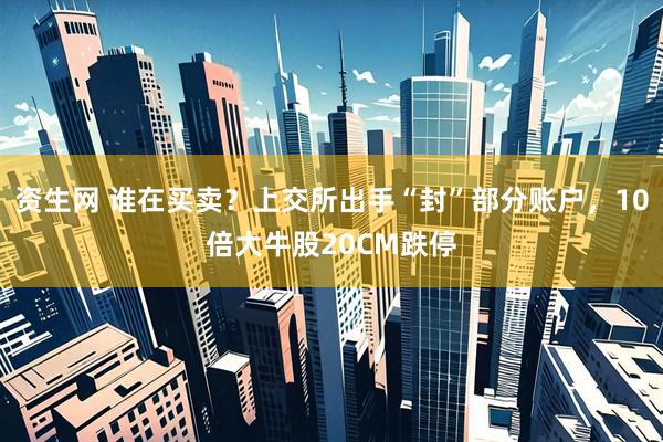 资生网 谁在买卖？上交所出手“封”部分账户，10倍大牛股20CM跌停